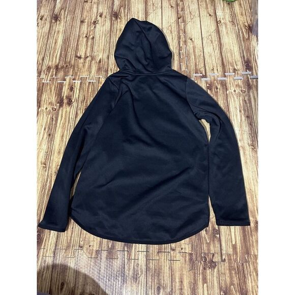 Under Armour Girls Hoodie  Loose Black Glitter Logo - Picture 7 of 7